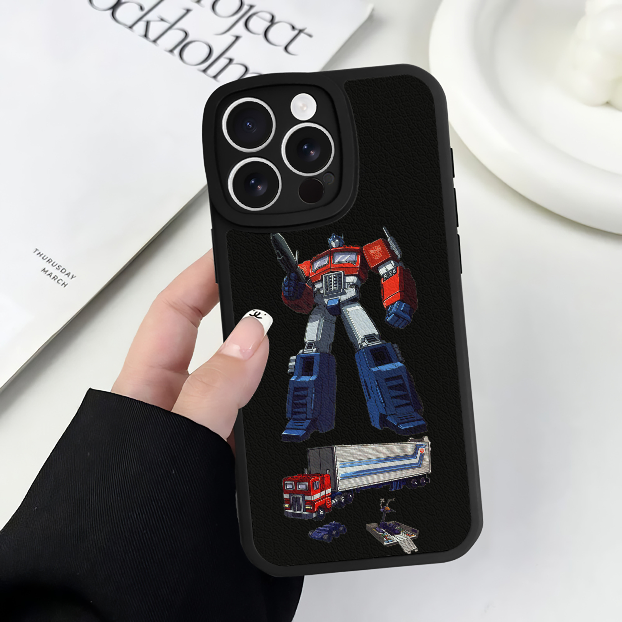 （画像用）  【iPhone 16シリーズ対応】シリコンスマホケース（レザー調） 材質：シリコン
